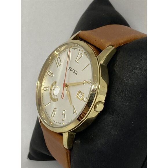 Fossil Boyfriend ES3750 Women's Brown Leather Analog Dial Quartz Watch UC133 - Picture 4 of 12